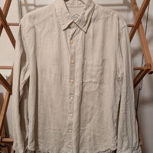Alex Crane LS Linen Button Up M